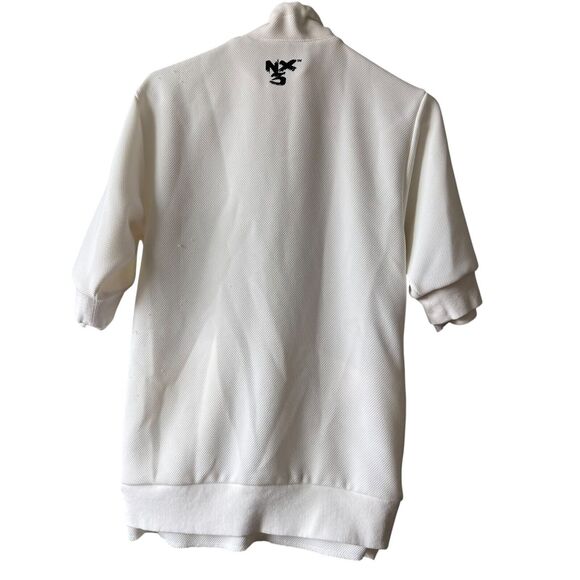 NX3 Jacket Kids Sz Medium White Full Zip Dancewear Curtain Call Costumes Hip Hop - Picture 2 of 12